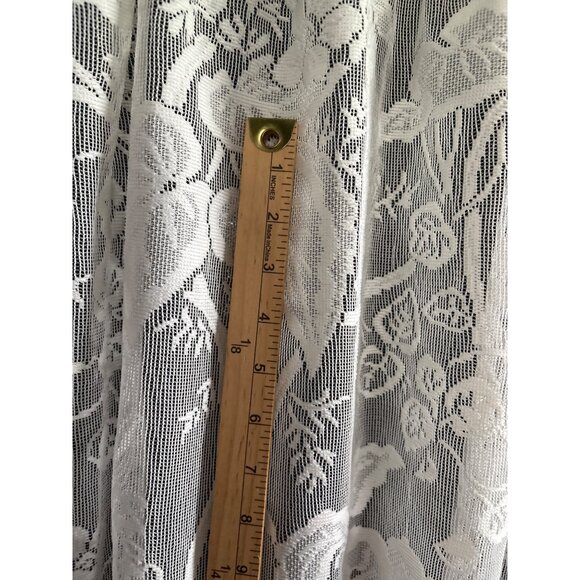 Martha Stewart Everyday Lace Swag Valance Cream Curtain 37"L x 80"W - Picture 7 of 10